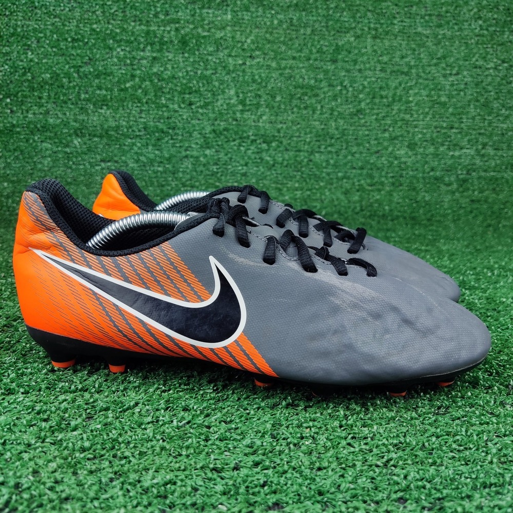 Nike Soccer Cleats Boys 6Y Grey Orange Magista Ola II FG AH7314-080 Firm Ground